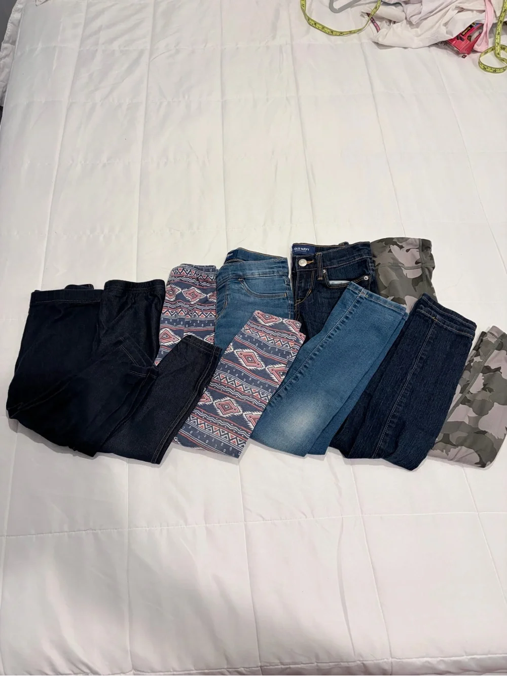 Old Navy Kids Mix - Blue Denim, Black, Camo & Patterned Leggings